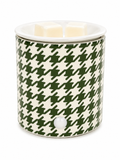 Green Houndstooth Electric Wax Warmer